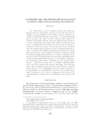 On the Record: Why the Senate Should Have Access to Treaty Negotiating Documents