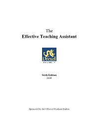 The Effective Teaching Assistant at Drexel University