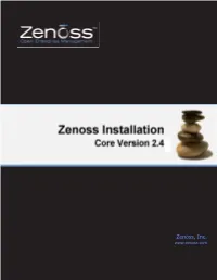 Zenoss Installation for Core Version