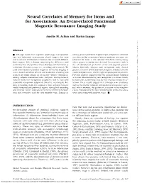 An Event-Related Functional Magnetic Resonance Imaging Study