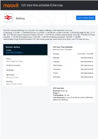 C2C Train Time Schedule & Line Route