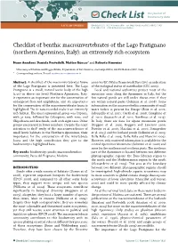 Check List Lists of Species Check List 12(1): 1821, 4 January 2016 Doi: ISSN 1809-127X © 2016 Check List and Authors