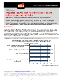 Integrated Security with Video Surveillance on VCE Vblock System and EMC Isilon