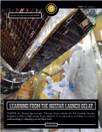 Learning from the Nustar Launch Delay
