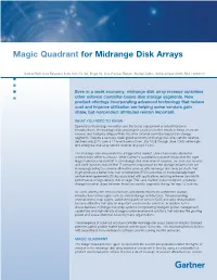 Magic Quadrant for Midrange Disk Arrays