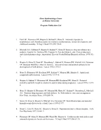 Slone Program Publications List