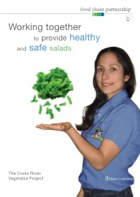 Working Together to Provide Healthy and Safe Salads