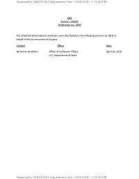 Received by NSD/FARA Registration Unit 05/01/2020 1:32:46 PM