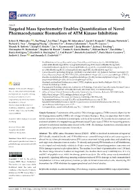 Targeted Mass Spectrometry Enables Quantification of Novel