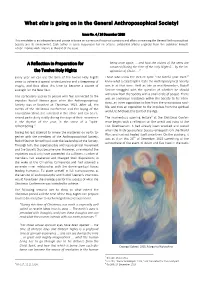 What Else Is Going on in the General Anthroposophical Society!