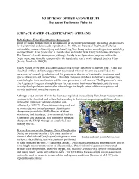 2015 Surface Water Classification Assessments-Rivers and Streams