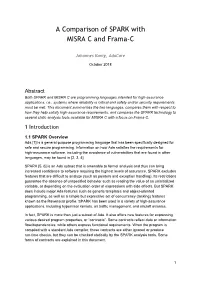 A Comparison of SPARK with MISRA C and Frama-C