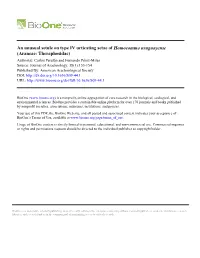 An Unusual Setule on Type IV Urticating Setae of Homoeomma Uruguayense