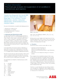Dissolved Gas Analysis and Oil Condition Testing