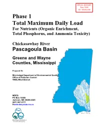 Phase 1 Total Maximum Daily Load for Nutrients (Organic Enrichment, Total Phosphorus, and Ammonia Toxicity)