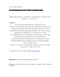 Research Article Reconstructing Large Networks with Time-Varying