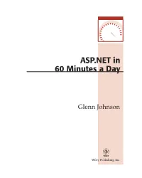 ASP.NET in 60 Minutes a Day