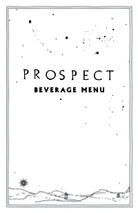Beverage Menu