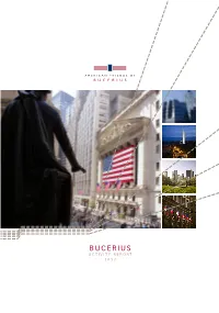 Bucerius Activity Report 2012 Table of Contents