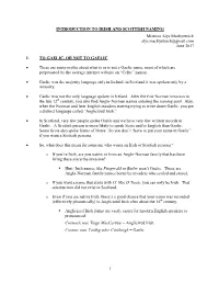 Gaelic and Scottish Naming