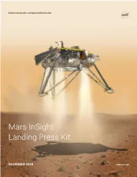 Mars Insight Landing Press Kit