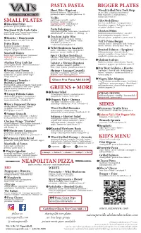 Dinner Menu 07.21.2021