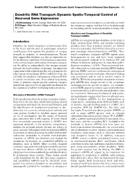 Dynamic Spatio-Temporal Control of Neuronal Gene Expression 437