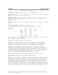 Trolleite Al4(PO4)3(OH)3 C 2001-2005 Mineral Data Publishing, Version 1