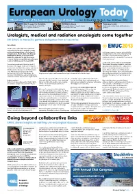 European Urology Today Official Newsletter of the European Association of Urology Vol