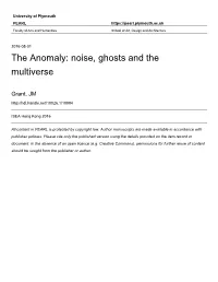 Noise, Ghosts and the Multiverse