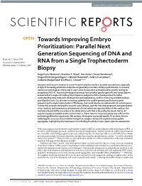 Parallel Next Generation Sequencing of DNA and RNA from a Single