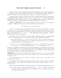 Real and Complex Projective Spaces — 2