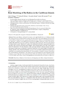 Risk Modeling of Bat Rabies in the Caribbean Islands