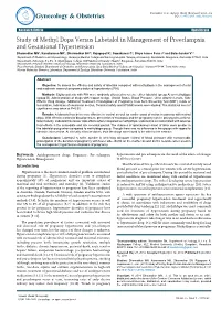 Study of Methyl Dopa Versus Labetalol in Management of Preeclampsia and Gestational Hypertension
