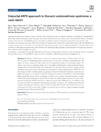 Uniportal-VATS Approach to Thoracic Endometriosis Syndrome: a Case Report