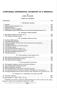 Conformal Differential Geometry of a Subspace