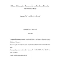Effects of Convective Asymmetries on Hurricane Intensity: a Numerical Study