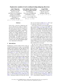Exploratory Analysis of News Sentiment Using Subgroup Discovery