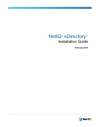 Netiq Edirectory Installation Guide, See the Netiq Edirectory Online Documentation Web Site