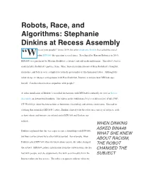 Robots, Race, and Algorithms: Stephanie Dinkins at Recess Assembly