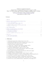 Symmetries in Quantum Mechanics
