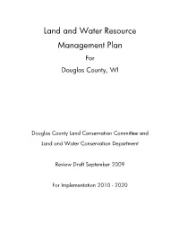 Land and Water Resource Management Plan for Douglas County, WI