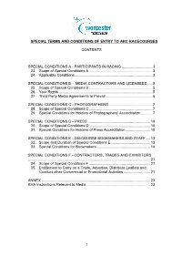 Racecourse Guidance Document