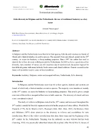 Salix Diversity in Belgium and the Netherlands: the Use of Traditional Basketry As a Key Factor