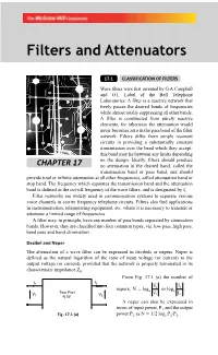 Filters and Attenuators