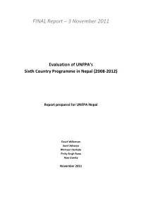 FINAL Report – 3 November 2011