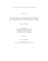 Transformative Research – an Exploration of Six Propositions