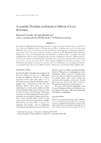 A Possible Neolithic Settlement at Milton of Leys, Inverness