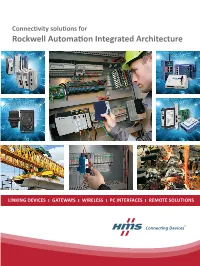 Connectivity Solutions for Rockwell Automation Integrated Architecture