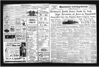 Destroyer Jacob Jones Sunk by Sub; Japs' Invasion of Java at Standstill